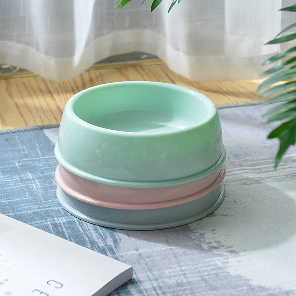 PAWS ASIA China Supplier Wholesale Cute Travel Portable Round Feeding Dog Eco Friendly Plastic Bowls Drinking