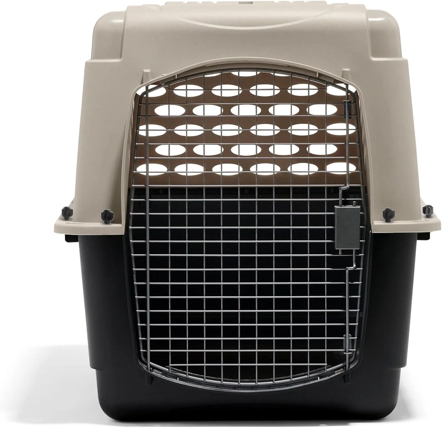 Petmate Vari Dog Kennel - Portable Dog Carriers & Crates for Large Dogs, Airline-Friendly, Durable Plastic, Pet Carrier For Home and Travel, 36 Inches, Taupe and Black