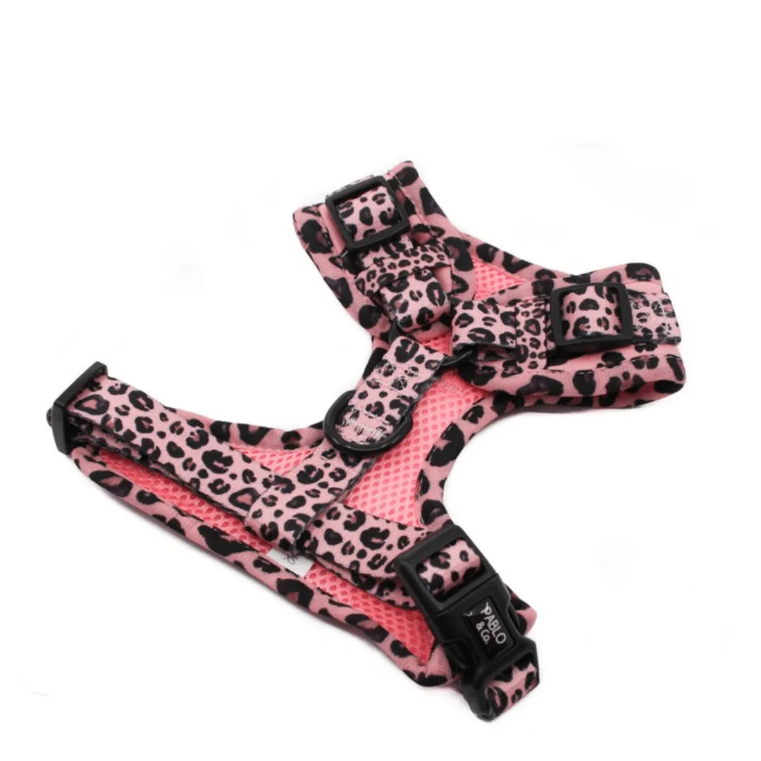 Pink Leopard Adjustable Harness