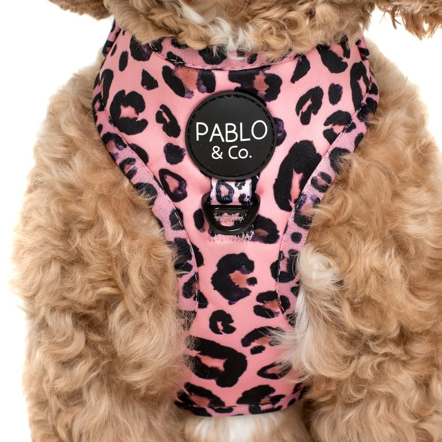 Pink Leopard Adjustable Harness