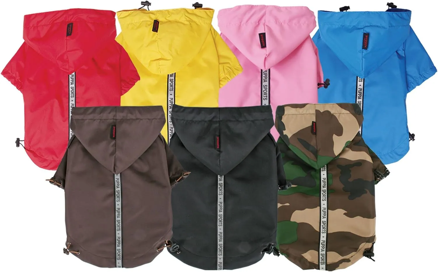 Puppia Authentic Base Jumper Raincoat, Small, Yellow