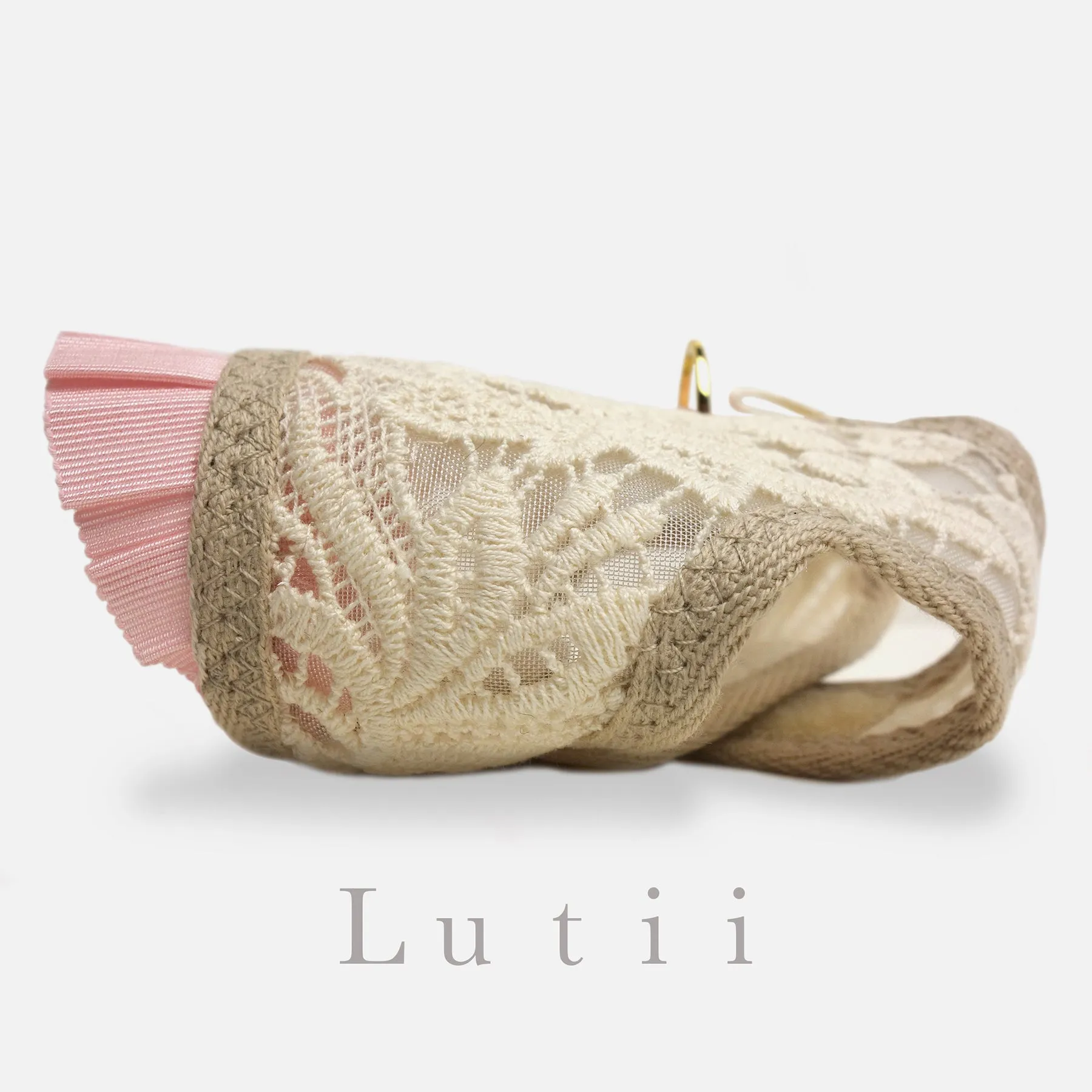 "Elizabeth"-handmade adjustable lace dog harness