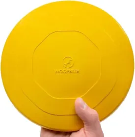 "Indestructible Dog Disc - Lifetime Replacement - Medium & Large Breed - Ultra Durable for Aggressive Chewers - Tough & Strong, Heavy Duty Natural Rubber Toy - Fetch, Tug, & Chew - 8in