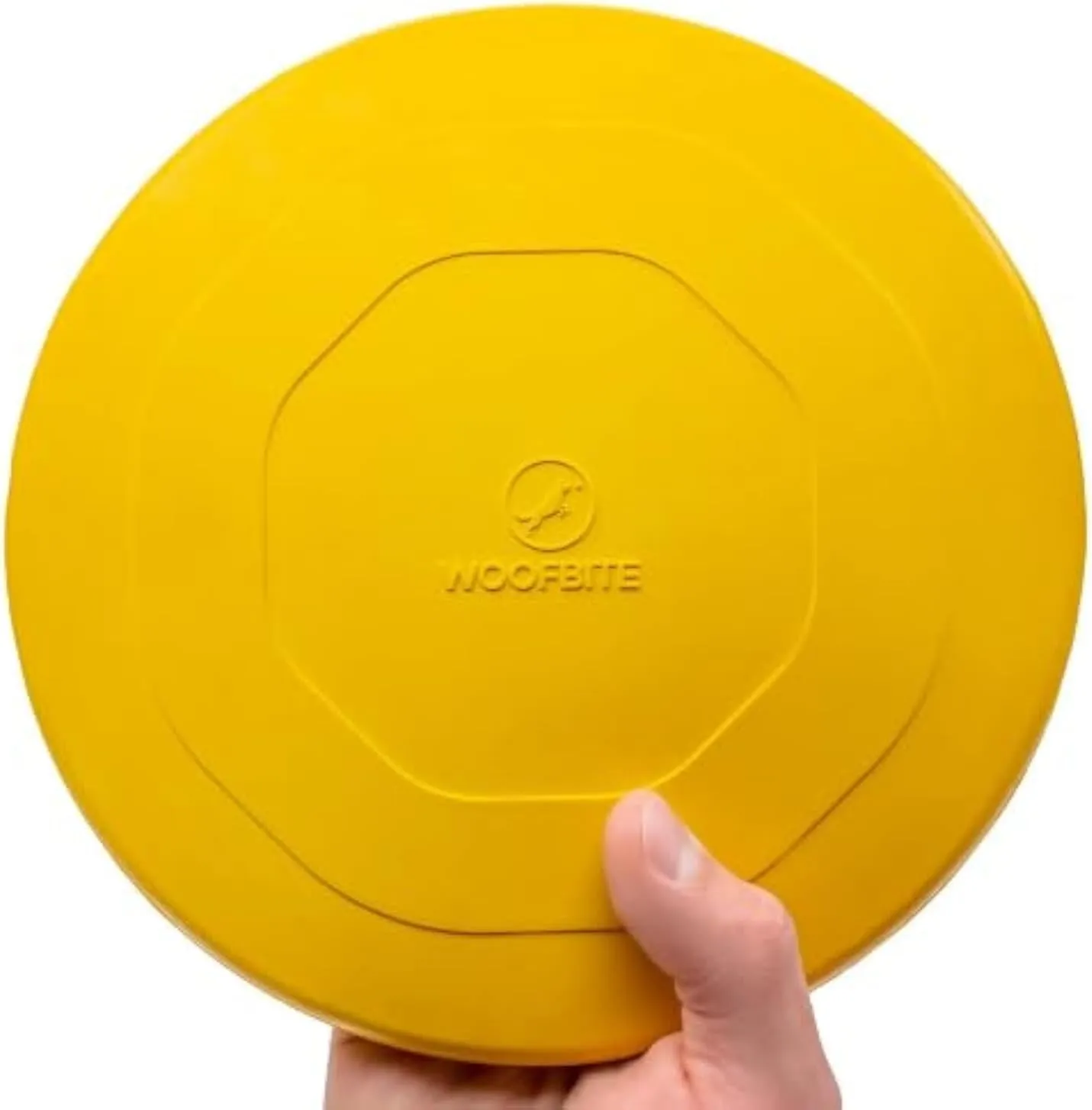 "Indestructible Dog Disc - Lifetime Replacement - Medium & Large Breed - Ultra Durable for Aggressive Chewers - Tough & Strong, Heavy Duty Natural Rubber Toy - Fetch, Tug, & Chew - 8in