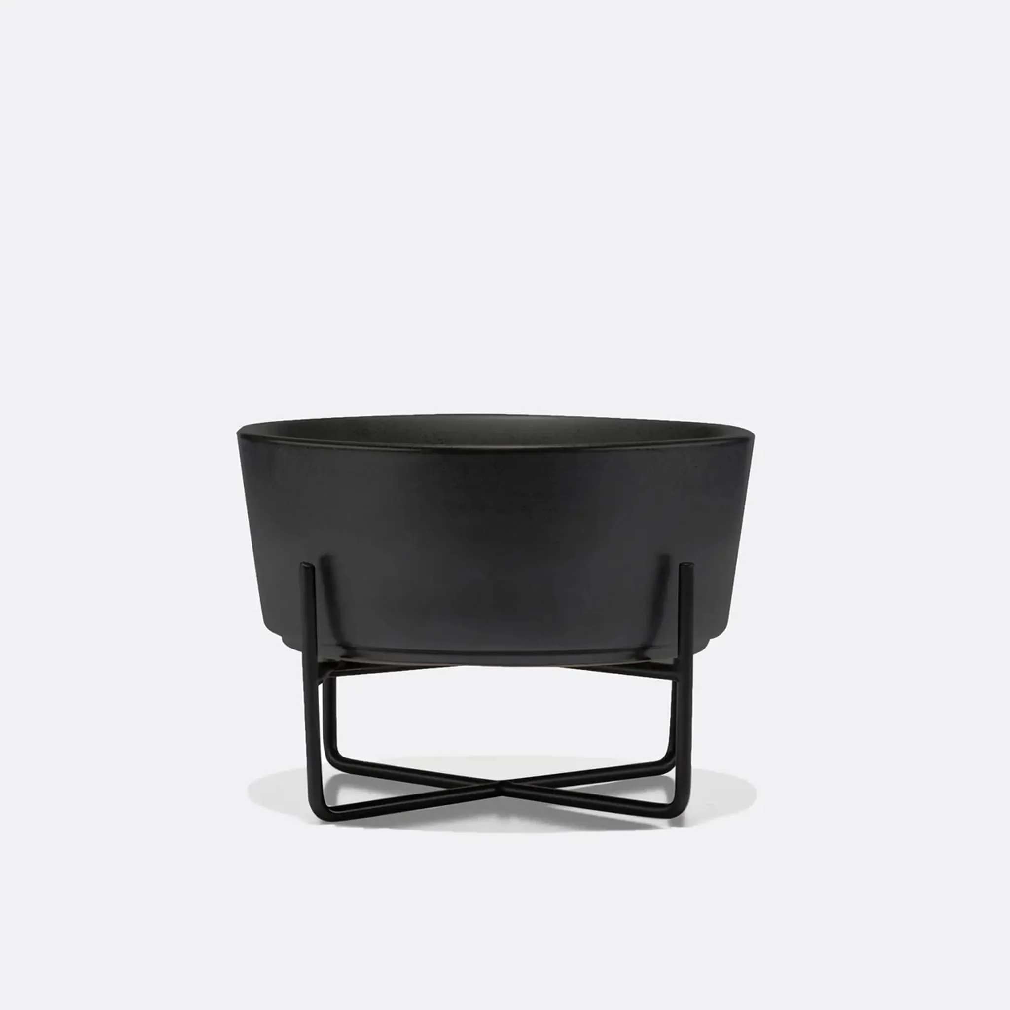 Simple Solid Dog Bowl w/Stand   Bowl - 2 color option