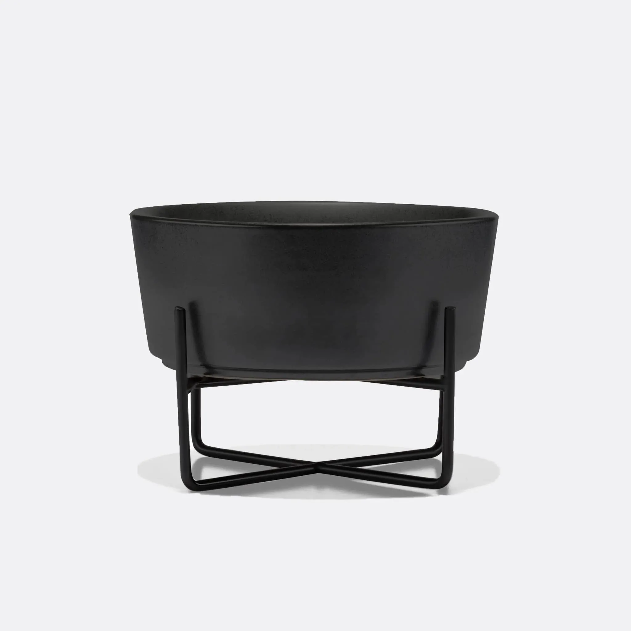 Simple Solid Dog Bowl w/Stand   Bowl - 2 color option