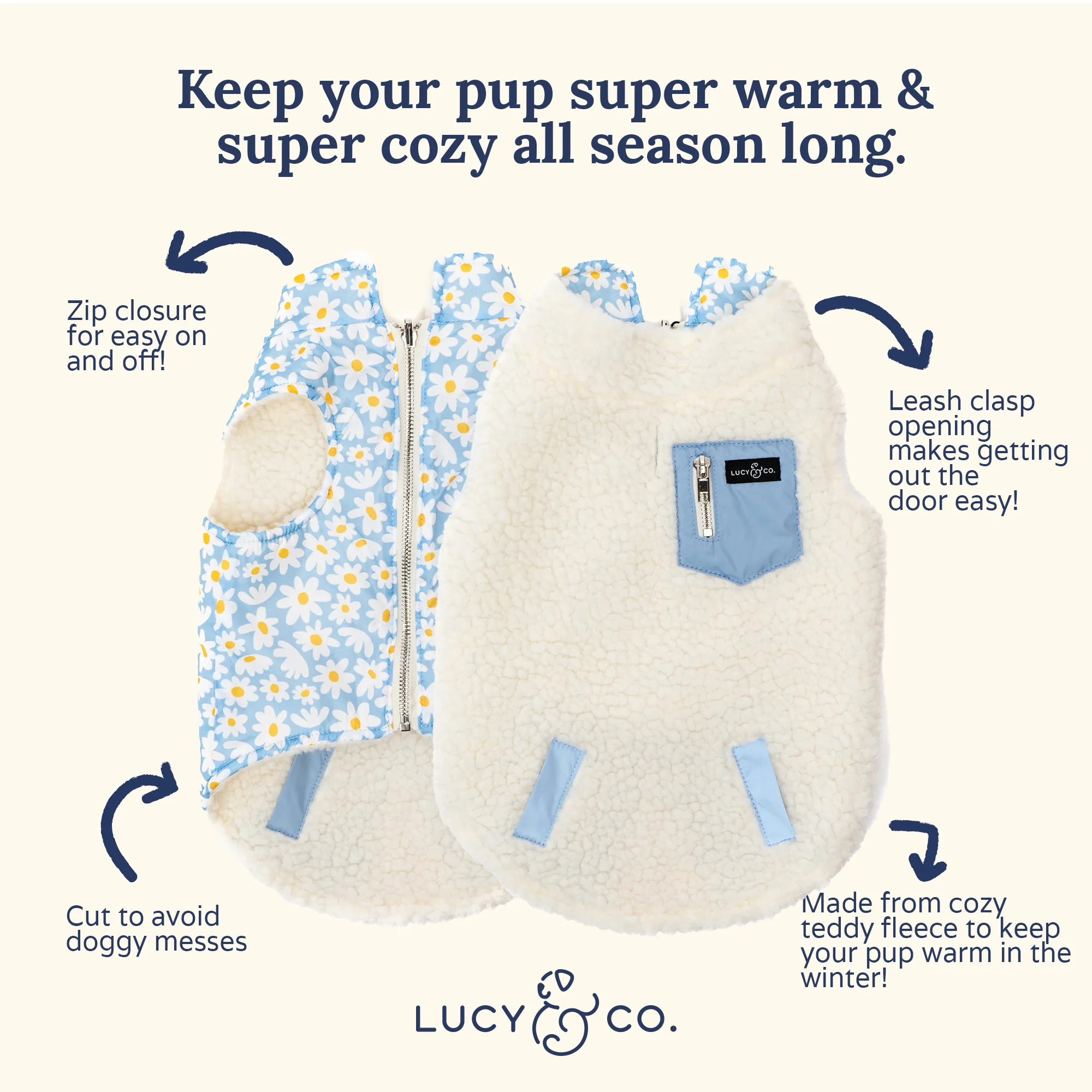 Simply Splendid Reversible Teddy Vest