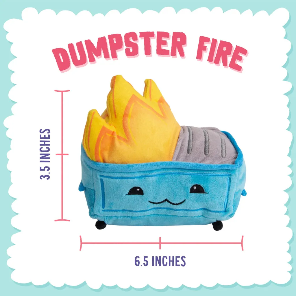Snugarooz Small Dumpster Fire Plush Dog Toy