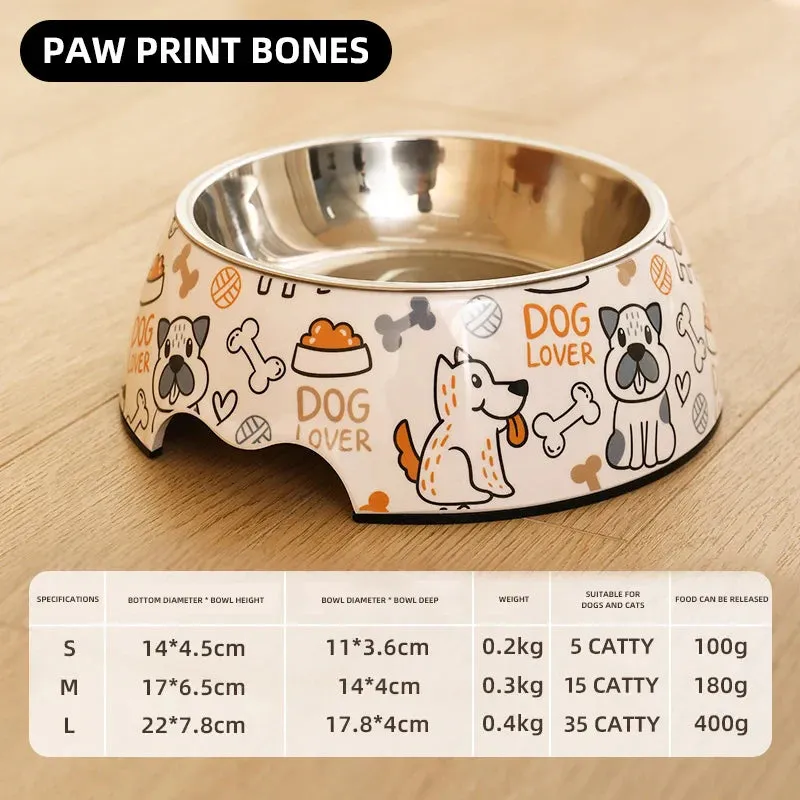 Stainless Steel Pet Bowl for Cats and Dogs