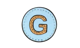 Strapets Leather Pins G - Blue and Sand