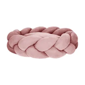 Suede Braided Round Bed