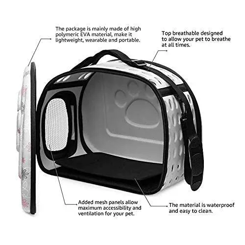 Travel Pet Storage Foldable Pet Carrier Bag for Cat and Puppy Airline Pet Carrier