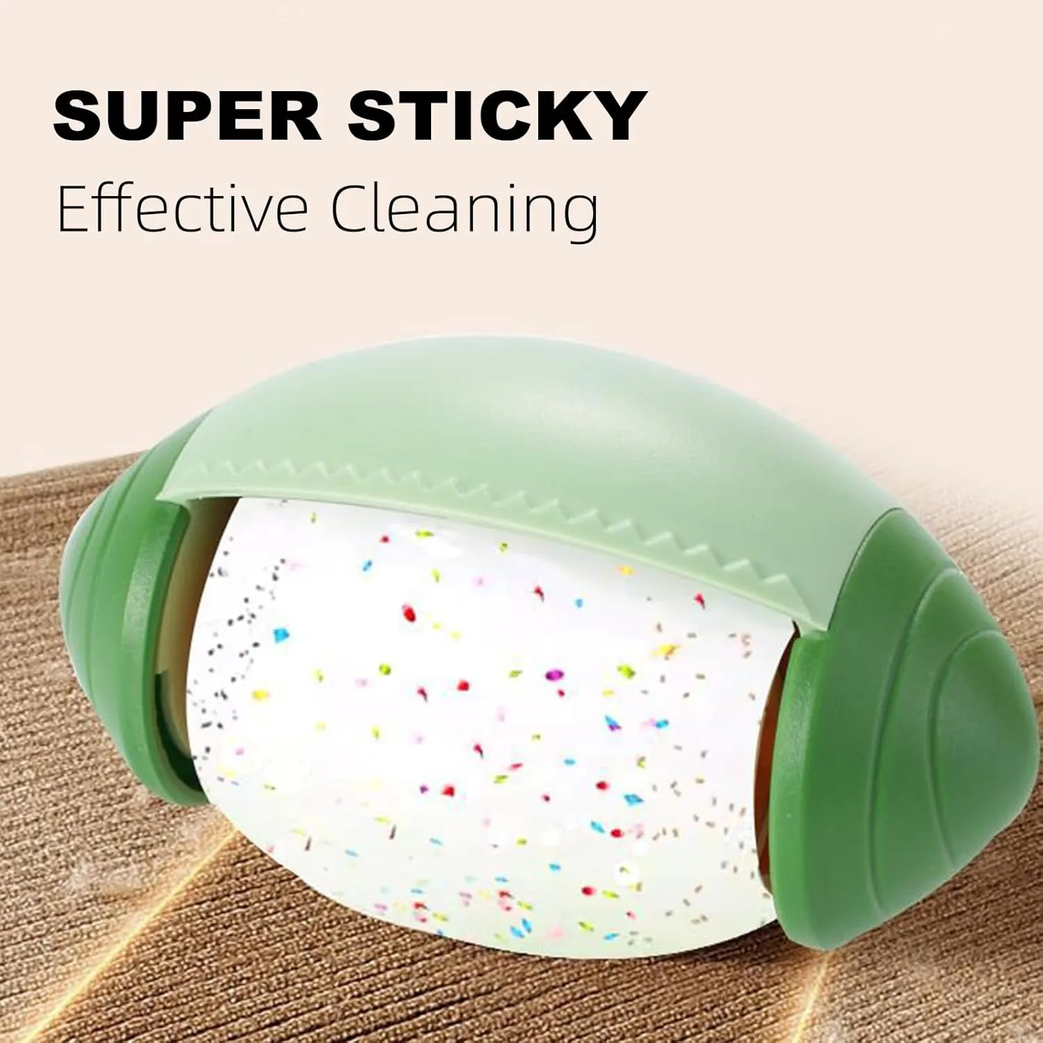 Washable Lint Rollers, Reusable Pet Hair Remover, Extra Sticky Lint Rolller, Mini Travel Clothes Fluff Remover, Super Sticky Ball for Plush (Green)