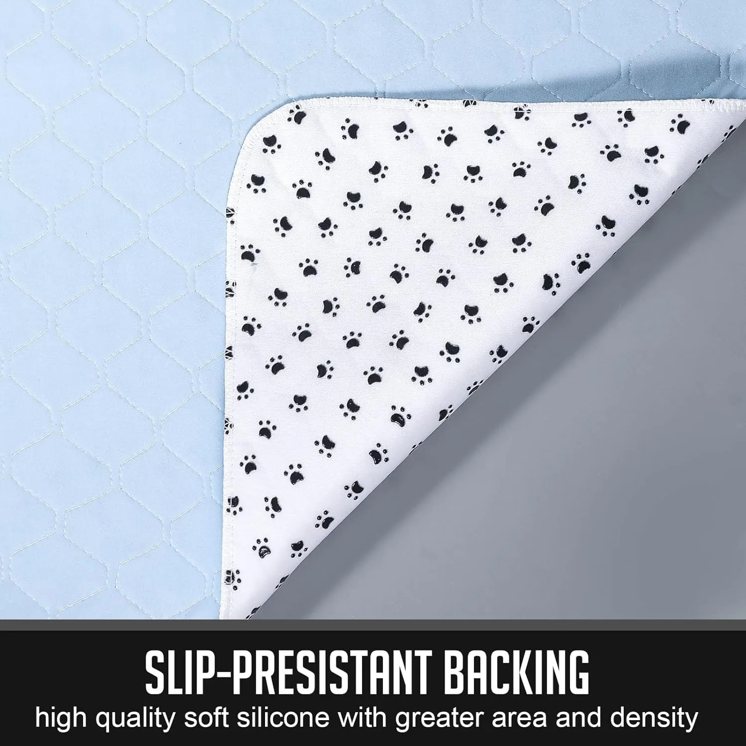 Washable Pee Pads for Dogs, Reusable Pee Mats for Dogs, Puppy Pads Super Water Absorption Puppy Pee Rugs Easier to Dry, Wee Wee Pads for Dogs Non-Slip, Pet Training Pad Whelping Playpen Dog Crate